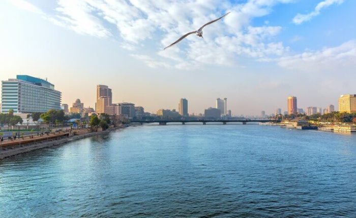 view nile downtown cairo egypt