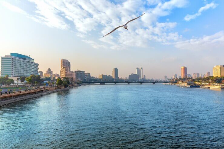 view nile downtown cairo egypt